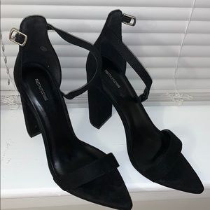 Pretty little thing black heels